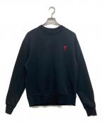 AMI Alexandre Mattiussiアミアレクサンドルマテュッシ）の古着「クルーネックスウェット」｜ブラック