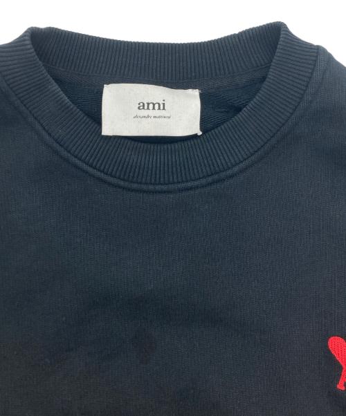 AMI Alexandre Mattiussi（アミアレクサンドルマテュッシ）AMI Alexandre Mattiussi (アミアレクサンドルマテュッシ) クルーネックスウェット ブラック サイズ:Sの古着・服飾アイテム