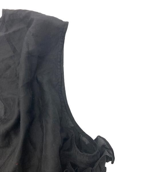 HeRIN.CYE（ヘリンドットサイ）HeRIN.CYE (ヘリンドットサイ) Flare hem blouse/フレアヘムブラウス ブラック サイズ:SIZE Freeの古着・服飾アイテム