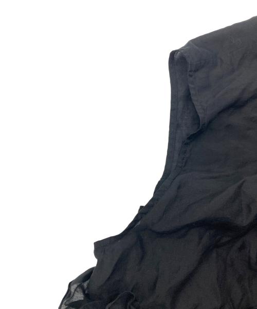 HeRIN.CYE（ヘリンドットサイ）HeRIN.CYE (ヘリンドットサイ) Flare hem blouse/フレアヘムブラウス ブラック サイズ:SIZE Freeの古着・服飾アイテム