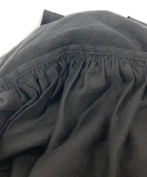 HeRIN.CYE（ヘリンドットサイ）HeRIN.CYE (ヘリンドットサイ) Flare hem blouse/フレアヘムブラウス ブラック サイズ:SIZE Freeの古着・服飾アイテム