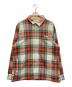 KITH（キス）の古着「Check Plaid Ginza Voyage チェックシャツジャケット　21050060000540ｆ」｜レッド×ベージュ