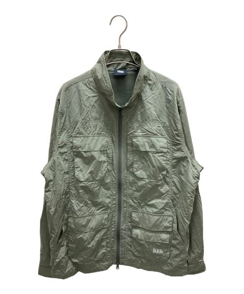 KITH（キス）KITH (キス) Nylon Zip Front Wolcott Jacket カーキ サイズ:SIZE Lの古着・服飾アイテム