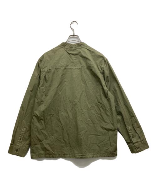 KITH（キス）KITH (キス) Washed Cotton Sullivan Shirt カーキ サイズ:Mの古着・服飾アイテム
