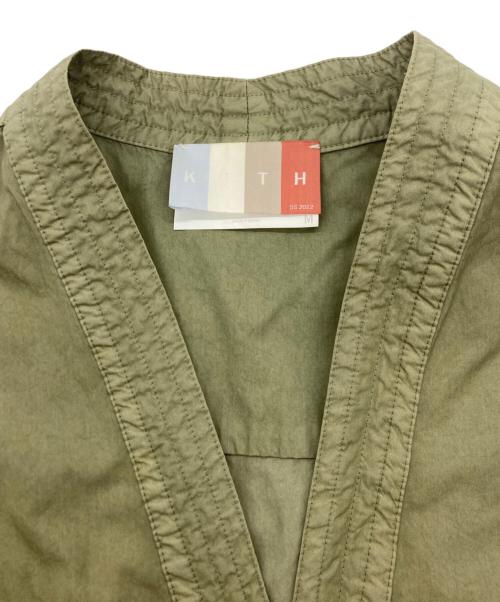 KITH（キス）KITH (キス) Washed Cotton Sullivan Shirt カーキ サイズ:Mの古着・服飾アイテム