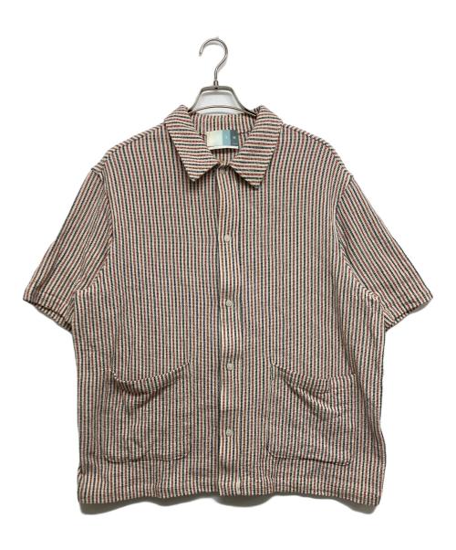 KITH（キス）KITH (キス) Tilden Button Up Polo アイボリー×レッド サイズ:SIZE XLの古着・服飾アイテム