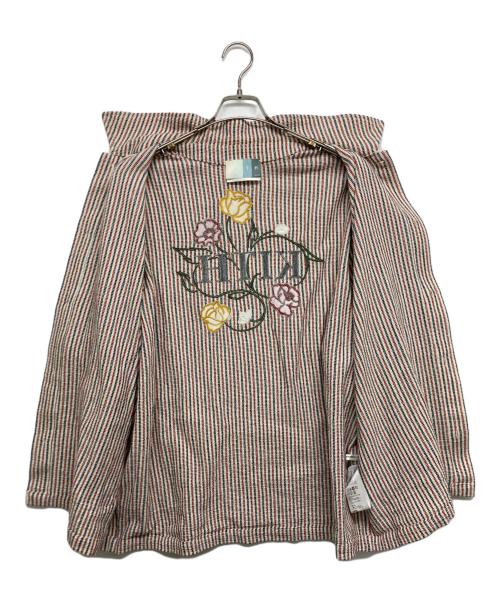 KITH（キス）KITH (キス) Tilden Button Up Polo アイボリー×レッド サイズ:SIZE XLの古着・服飾アイテム