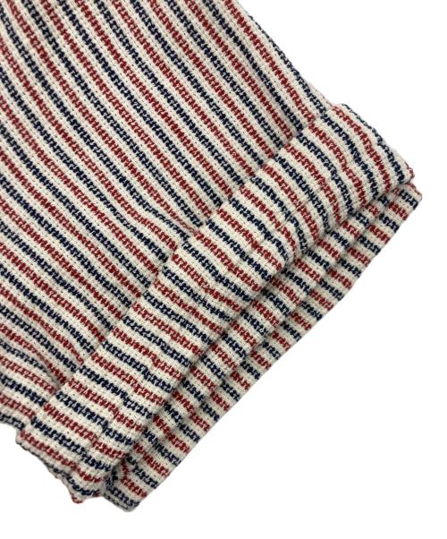 KITH（キス）KITH (キス) Tilden Button Up Polo アイボリー×レッド サイズ:SIZE XLの古着・服飾アイテム