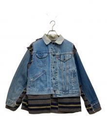 Rebuild by Needles（リビルドバイニードルス）の古着「JEAN JACKET+BLANKET - COVERED REVERSIBLE JACKET」｜インディゴ