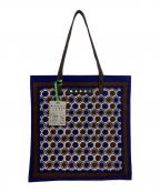 MARNIマルニ）の古着「フラワーカフェバンダナトートバッグ」｜ネイビー