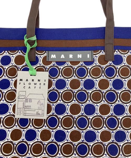 MARNI（マルニ）MARNI (マルニ) フラワーカフェバンダナトートバッグ ネイビー サイズ:実寸サイズをご参照下さい。 未使用品の古着・服飾アイテム