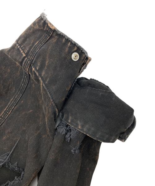 CATERPILLAR（キャタピラー）CATERPILLAR (キャタピラー) MONKEY TIME (モンキータイム) 別注ダック ジャケット ブラック サイズ:SIZE Mの古着・服飾アイテム