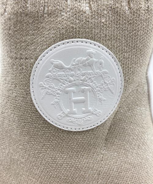HERMES（エルメス）HERMES (エルメス) ショートブーツ アイボリー サイズ:SIZE 36 1/2の古着・服飾アイテム