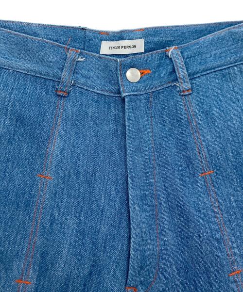 TENDER PERSON（テンダ―パーソン）TENDER PERSON (テンダ―パーソン) BAR TACK DENIM PANTS インディゴ サイズ:SIZE3の古着・服飾アイテム