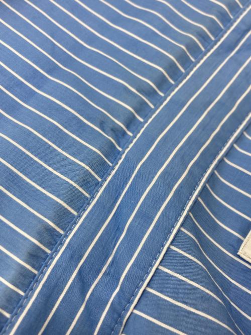 TENDER PERSON（テンダ―パーソン）TENDER PERSON (テンダ―パーソン) FLAME COLLAR STRIPE SHIRT ブルー サイズ:SIZE4の古着・服飾アイテム