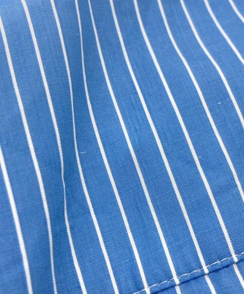TENDER PERSON（テンダ―パーソン）TENDER PERSON (テンダ―パーソン) FLAME COLLAR STRIPE SHIRT ブルー サイズ:SIZE4の古着・服飾アイテム