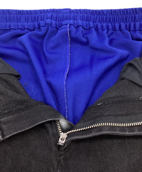 TENDER PERSON（テンダ―パーソン）TENDER PERSON (テンダ―パーソン) 再構築デニムパンツ ブラック×ネイビー サイズ:SIZE 1の古着・服飾アイテム