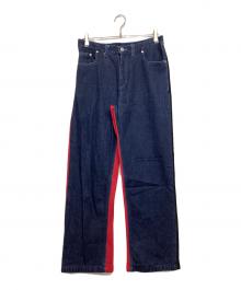 TENDER PERSON（テンダ―パーソン）の古着「再構築デニムパンツ」｜インディゴ