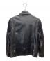 uaboni (ユアボニ) エコレザーライダースジャケット ブラック サイズ:SIZE46：10000円