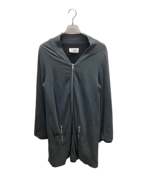 MM6 Maison Margiela（エムエムシックスメゾンマルジェラ）MM6 Maison Margiela (エムエムシックスメゾンマルジェラ) ロングダブルジップカーディガン グレー サイズ:SIZE Lの古着・服飾アイテム