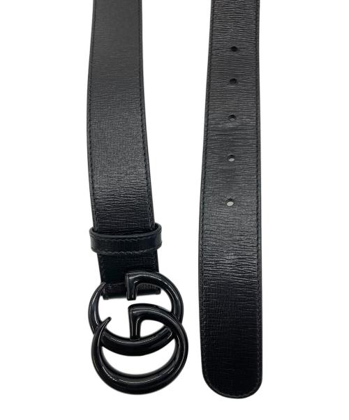GUCCI（グッチ）GUCCI (グッチ) GGマーモント レザーベルト ブラック サイズ:SIZE 80/32の古着・服飾アイテム