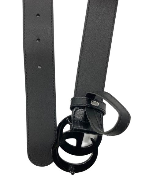 GUCCI（グッチ）GUCCI (グッチ) GGマーモント レザーベルト ブラック サイズ:SIZE 80/32の古着・服飾アイテム