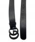 GUCCI (グッチ) GGマーモント レザーベルト ブラック サイズ:SIZE 80/32：30000円