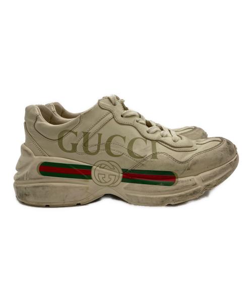 GUCCI（グッチ）GUCCI (グッチ) スニーカー ベージュ サイズ:SIZE5の古着・服飾アイテム