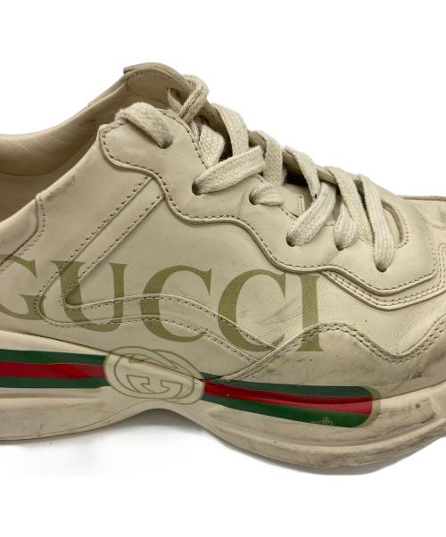 GUCCI（グッチ）GUCCI (グッチ) スニーカー ベージュ サイズ:SIZE5の古着・服飾アイテム