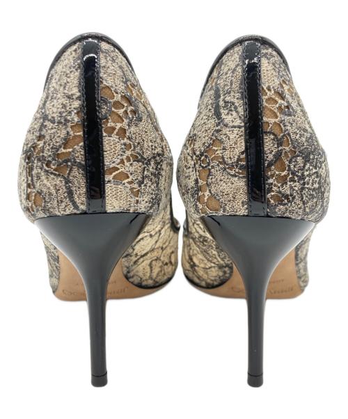 JIMMY CHOO（ジミーチュウ）JIMMY CHOO (ジミーチュウ) レースパンプス ベージュ サイズ:SIZE37の古着・服飾アイテム