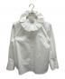 DEPAREILLE（デパリエ）の古着「COTTONPOLYESTER PLEATS BLOUSE / コットン ポリプリーツシャツ」｜ホワイト
