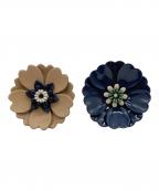 MIU_MIUミウ_ミウ）の古着「メタルxレザーピアス 」