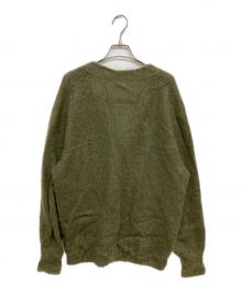 anytee×iD（エニティー×アイディー）の古着「Kid Mohair Cardigan "Military Green"」｜カーキ