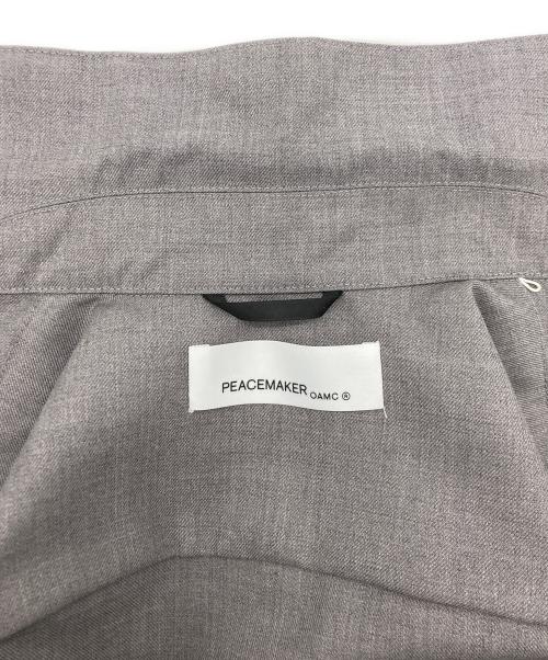 PEACEMAKER OAMC（ピースメイカー オーエーエムシー）PEACEMAKER OAMC (ピースメイカー オーエーエムシー) Ian Shirt グレー サイズ:SIZE XSの古着・服飾アイテム
