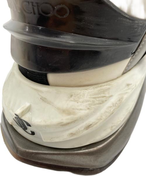 JIMMY CHOO（ジミーチュウ）JIMMY CHOO (ジミーチュウ) COSMOS ホワイト×ブラック サイズ:SIZE 40の古着・服飾アイテム