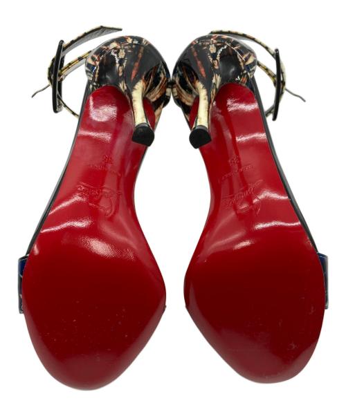 Christian Louboutin（クリスチャン・ルブタン）Christian Louboutin (クリスチャン・ルブタン) ヒールサンダル グリーン×ブラック サイズ:SIZE 35の古着・服飾アイテム