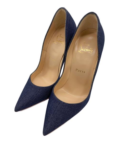 Christian Louboutin（クリスチャン・ルブタン）Christian Louboutin (クリスチャン・ルブタン) ピンヒールサンダル インディゴ サイズ:SIZE 35 1/2の古着・服飾アイテム
