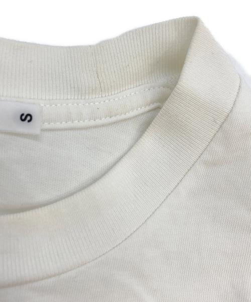 A BATHING APE（アベイシングエイプ）A BATHING APE (アベイシングエイプ) GARMENT DYE LOGO RELAXED FIT TEE ホワイト サイズ:SIZE Sの古着・服飾アイテム