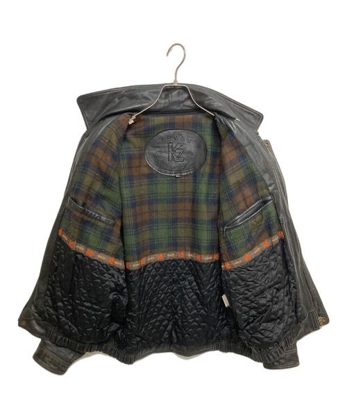 KENZO（ケンゾー）KENZO (ケンゾー) オールドラムレザージャケット ブラック サイズ:SIZE Mの古着・服飾アイテム