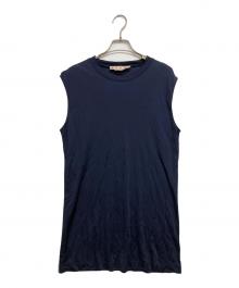 MARNI（マルニ）の古着「レーヨンノースリーブカットソー」｜ネイビー