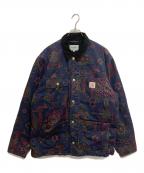 Carhartt WIPカーハート ワーク イン プログレス）の古着「MICHIGAN JACKET/ミシガンジャケット　I031197.1BG.60.03」｜パープル×ネイビー