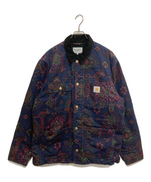 Carhartt WIP（カーハート ワーク イン プログレス）Carhartt WIP (カーハート ワーク イン プログレス) MICHIGAN JACKET/ミシガンジャケット　I031197.1BG.60.03 パープル×ネイビー サイズ:SIZE XLの古着・服飾アイテム
