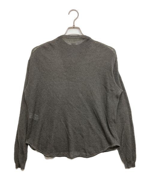 AROUSAL（アローサル）AROUSAL (アローサル) リネンシルク長袖カーディガン グレー サイズ:SIZE 2の古着・服飾アイテム