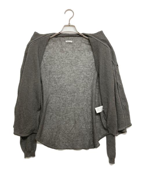 AROUSAL（アローサル）AROUSAL (アローサル) リネンシルク長袖カーディガン グレー サイズ:SIZE 2の古着・服飾アイテム