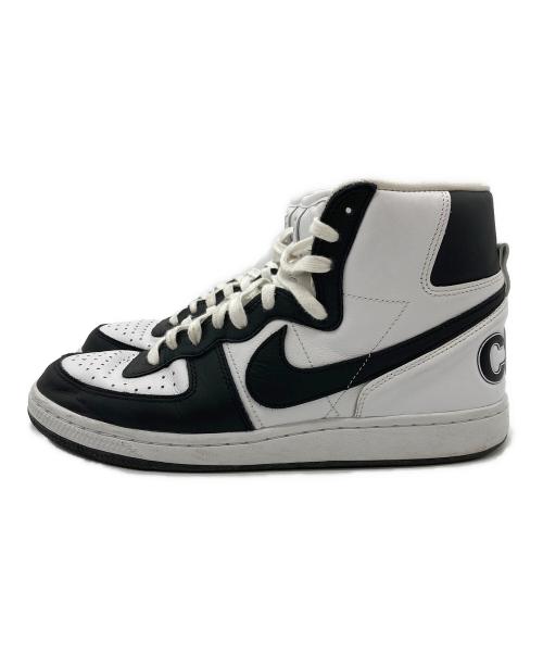 NIKE（ナイキ）NIKE (ナイキ) COMME des GARCONS HOMME PLUS (コムデギャルソンオムプリュス) Terminator High ホワイト×ブラック サイズ:US9.5の古着・服飾アイテム