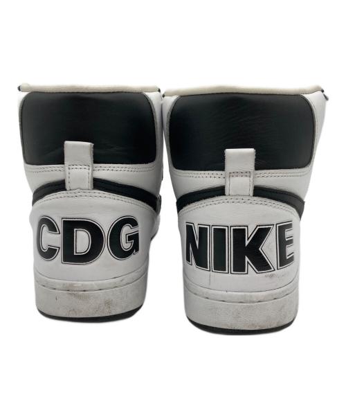 NIKE（ナイキ）NIKE (ナイキ) COMME des GARCONS HOMME PLUS (コムデギャルソンオムプリュス) Terminator High ホワイト×ブラック サイズ:US9.5の古着・服飾アイテム