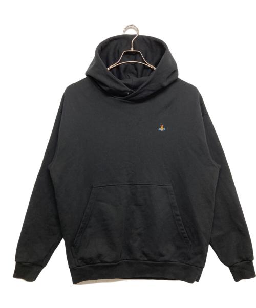 Vivienne Westwood（ヴィヴィアンウエストウッド）Vivienne Westwood (ヴィヴィアンウエストウッド) オーブ刺繍パーカー ブラック サイズ:SIZE Lの古着・服飾アイテム