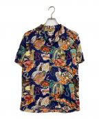 WACKO MARIAワコマリア）の古着「スカルマリアアロハシャツ」｜ブルー