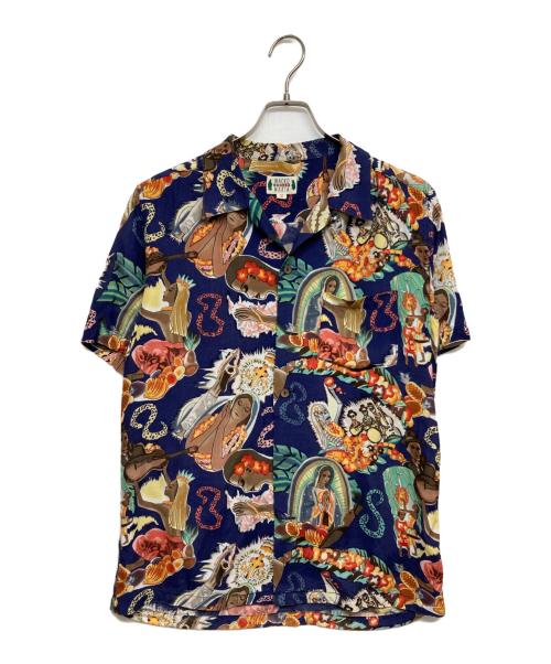 WACKO MARIA（ワコマリア）WACKO MARIA (ワコマリア) スカルマリアアロハシャツ ブルー サイズ:SIZE Mの古着・服飾アイテム