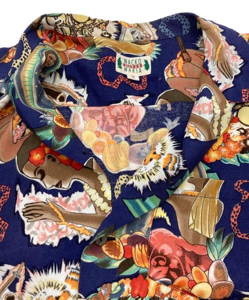 WACKO MARIA（ワコマリア）WACKO MARIA (ワコマリア) スカルマリアアロハシャツ ブルー サイズ:SIZE Mの古着・服飾アイテム